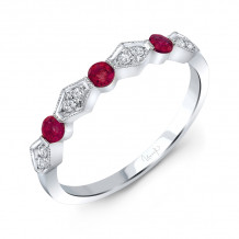 Uneek Ruby and Diamond Fashion Ring - LVBCX143R