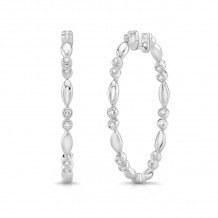 Uneek Hoop Diamond Earrings - LVEWA7529W