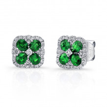 Uneek Emerald Diamond Earrings - LVEMI0302E