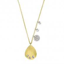 Meira T 14k Yellow Gold Tear Drop Necklace