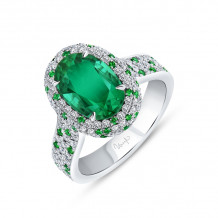 Uneek SPRING AWAKENING Oval Emerald Diamond Fashion Ring - LVS1071OVEM