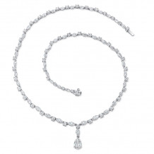 Uneek Pear Shaped GIA Certified G/VS2 Diamond Necklace - LVN4193WF