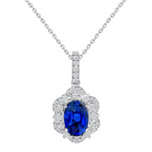 Uneek Blue Sapphire Diamond Pendant - LVNMT1981S