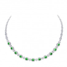 Uneek Emerald Diamond Necklace - LVNDMT1124E