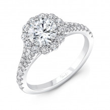 Uneek Round Timeless Diamond Engagement Ring - R013U