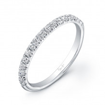 Uneek 17-Diamond U-Pave Wedding Band - UWB010