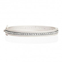 Freida Rothman Pave Row Hinge Bangle - PRZB0853B-1