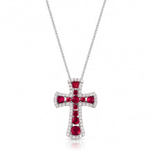 Uneek Ruby Diamond Pendant - LVNMI0045R