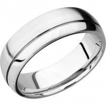 Lashbrook Cobalt Chrome 7mm Men's Wedding Band - CC7D1.5OC+SATIN_POLISH