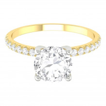 Martin Flyer Two Tone 18k Gold FlyerFit Engagement Ring