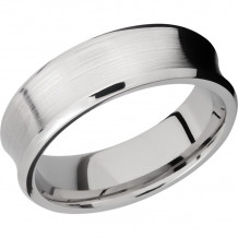 Lashbrook Cobalt Chrome 7mm Men's Wedding Band - CC7CB+SATIN_POLISH