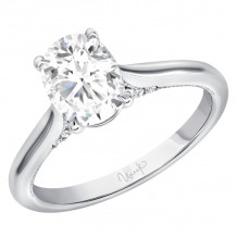 Uneek Us Collection Oval Diamond Engagement Ring - SWUS023CW-OV