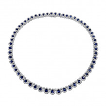 Uneek Sapphire Diamond Necklace - LVNR2316S