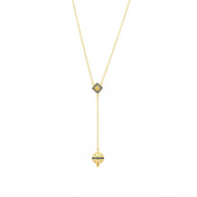 Freida Rothman Textured Ornaments Lariat Necklace - LMYKZN02-16E