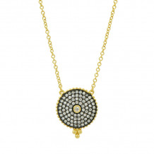 Freida Rothman Round Temporal Necklace - YRZ070432B-16E