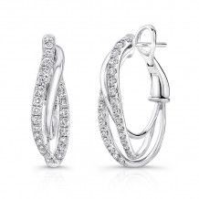 Uneek Hoop Diamond Earrings - LVEW441W