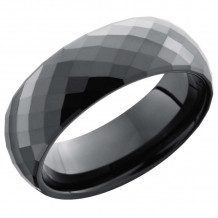 Lashbrook Black Tungsten Men's Wedding Band - CRDD006+POLISH