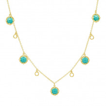 Freida Rothman Stone Droplet Necklace - YZ070456B-TQ-40