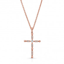 Uneek Cross Diamond Pendant - LVNWC830R