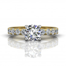 Martin Flyer Two Tone 18k Gold FlyerFit Engagement Ring