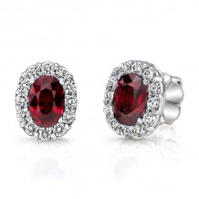 Uneek Ruby Diamond Earrings - LVEMT1714R