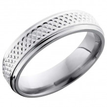 Lashbrook Titanium 6mm Men's Wedding Band - 6FGETIGHTWEAVE+POLISH