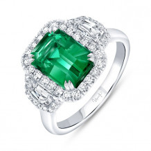Uneek Precious Green Emerald Engagement - R052CUBSU