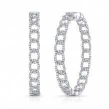 Uneek La Mirada Inside-Out Diamond Hoop Earrings - LVEWA7535W