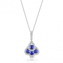 Uneek Blue Sapphire Diamond Pendant - LVNLG1940S