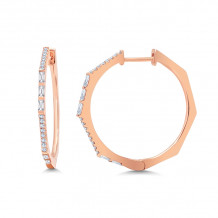 Uneek Hoop Diamond Earrings - LVEAD412R