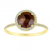 Meira T 18k Yellow Gold Rough Diamond Ring