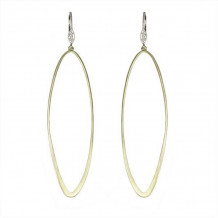 Meira T Yellow Gold Unique Hoop Gold Earrings