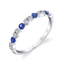 Uneek Blue Sapphire Diamond Fashion Ring - LVBMI2063S