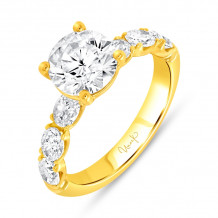Uneek Timeless Round Diamond Engagement Ring - R610RB-200