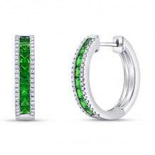 Uneek Emerald Diamond Earrings - LVEMI1428E