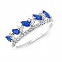 Uneek Blue Sapphire Diamond Band - R88701BSCB