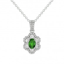 Uneek Oval Emerald Pendant - LVNRI289E