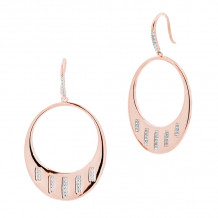 Freida Rothman 14k Rose Gold Plated Sterling Silver Hoops