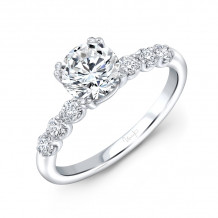 Uneek Round Diamond Engagement Ring - R210596RDU
