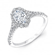 Uneek Oval Diamond Engagement Ring - SWS232DSSSW-7X5OV