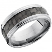 Lashbrook Titanium Men's Wedding Band - C9FGE14_CF+POLISH