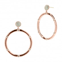 Freida Rothman Radiance Drop Hoop Earring - RNRPZE17-14K