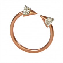 Meira T 14k Rose Gold Open Arrow Ring