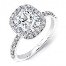 Uneek Cushion Cut Diamond Engagement Ring - URSM08CU-5.5X5.5