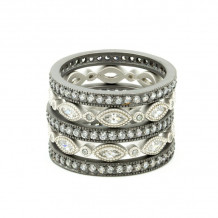 Freida Rothman The Everyday 5-Stack Ring - PRZR0980B-5