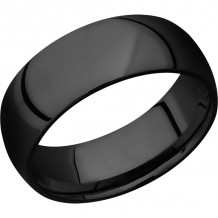 Lashbrook Black Zirconium 8mm Men's Wedding Band - Z8D+POLISH