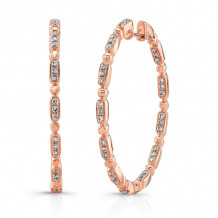 Uneek Hoop Diamond Earrings - LVEW4992R