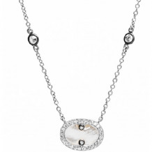 Freida Rothman Hint Of Sparkle Pendant Necklace - PRZ070187B-MOP-16E