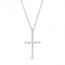 Uneek Petite Cross Diamond Pendant - LVNWC823W