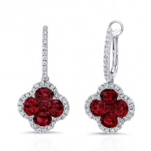 Uneek Ruby Diamond Earrings - LVELG2894R